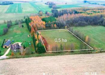 Działka rolno-budowlana  0,5 ha , z warunkami zabudowy na 5 domów.