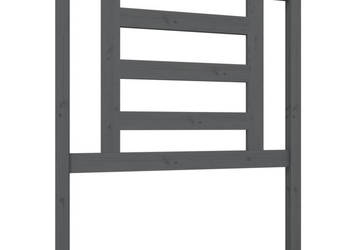 Wezgłowie łóżka szare 81x4x100 cm lite drewno sosnowe WM-818797
