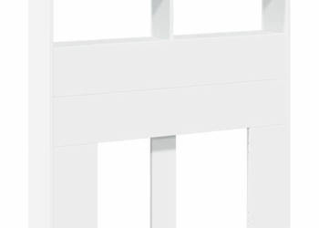 Zagłówek z półkami i oświetleniem LED biały 100x17x102 cm WM-839182