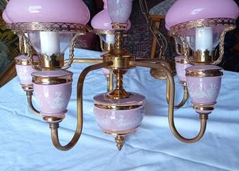 Żyrandol mosiężny