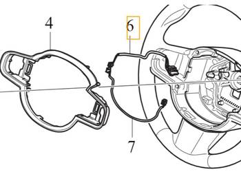 VOLVO S60 V60 XC60 II wiazka instalacja kierownicy