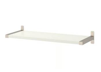 Ikea Bergshult biała półka ścienna 80x30 cm + wsporniki Granhult NOWA