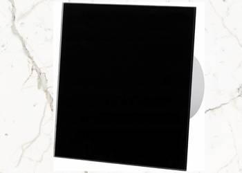 Panel do wentylatora AirRoxy dRim, szklany czarny połsyk, 01-172