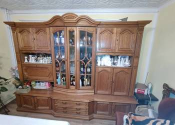 Meblościanka Duża, drewniana, stylowa szafka do salonu na sprzedaż. Posiada