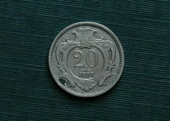 AUSTRIA - 20 halerzy, 1893r_
