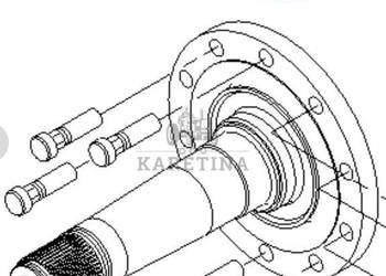 Massey Ferguson 7718S DYNA-VT Wał Osi Tylnej Piasta Koła CZĘŚCI 7011521500…