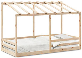 Rama łóżka dziecięcego z daszkiem biała sosnowa 80x200 cm WM-847004