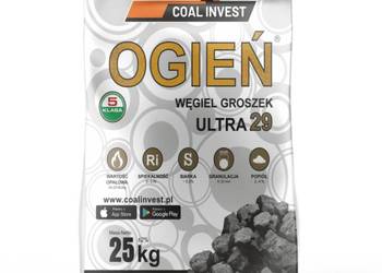 Węgiel groszek OGIEŃ Ultra 26-29MJ worki 25kg, cena za 1t