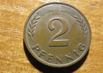 MONETA 2 pfennig 1963
