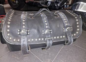 Kufer centralny skórzany motocyklowy