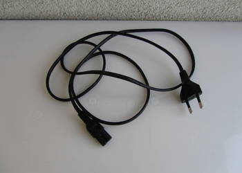 Kabel zasilający  wtyk typu ósemka kolor czarny 1,5 m