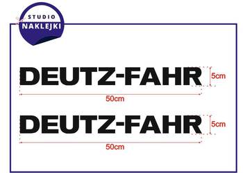 Naklejki DEUTZ FAHR 50cm Traktor Ciągnik Kombajn Nalepki
