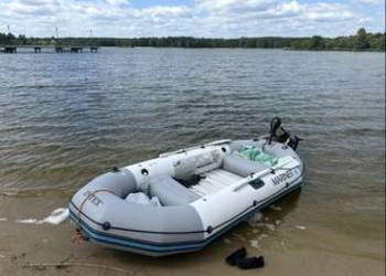 Ponton Intex Mariner 4 Silnik Volt Zefir 75 lbs 900 Watt Akumulator Żelowy