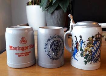 Stary kufel do piwa Niemcy ceramiczny cena za 3 szt Stary kufel do piwa Niemcy ceramiczny cena za 3 szt
