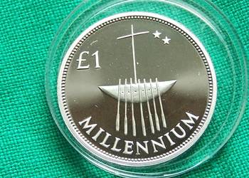 Irlandia 1 funt 2000 Ag Millenium