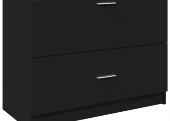 Szafka pod umywalkę czarna 78x37x59 cm WM-848116