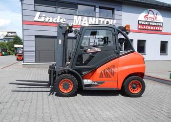 Wózek widłowy kontenerowy Linde H45D-02 Triplex , przesuw boczny / BD-2327