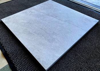 Grube 2cm płyty tarasowe gresowe 60x60 jak kamień Szare
