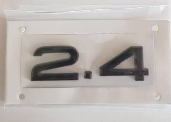 NOWY czarny znaczek 2.4 emblemat klejany logo czarne