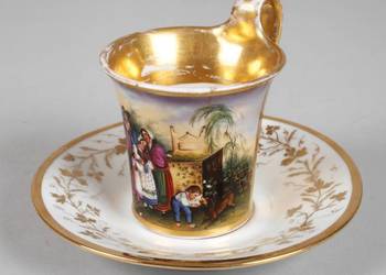 Zestaw duo porcelana XIX wiek
