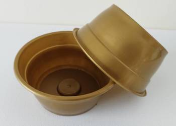 Misa miska 13 cm ZŁOTA doniczka pod stroik stroiki
