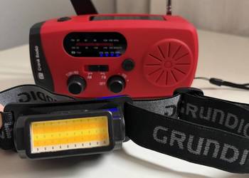 Zestaw Survivalowy – radio solarne + lampa czołowa LED Grundig ?☀️⛺