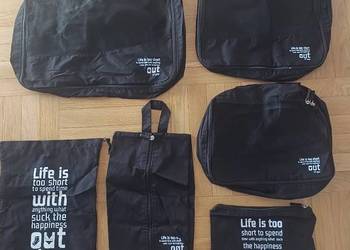 Zestaw 6 organizierów do bagażu podróżnego