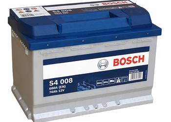 Akumulator Bosch 74Ah 680A EN S4008 PRAWY PLUS
