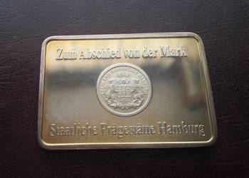 Sztabka srebra Hamburg 22,7g