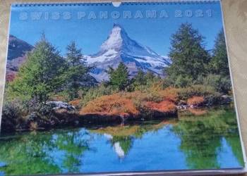 Kalendarz ścienny 2021r. 40x32cm.Krajobrazy szwajcarskie.