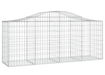 Kosze gabionowe 15 szt 200x50x80/100 cm galwanizowane żelazo WM-3145632