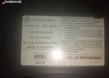 MERCEDES C-KLASA W203 ZMIENIARKA PŁYT