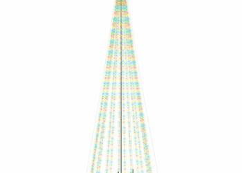 Choinka z kołkiem gruntowym 1134 kolorowe LED 800 cm WM-343564