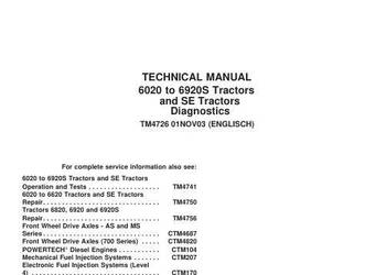 John Deere 6520 6620 6820 6920 6920S instrukcja naprawy PL John Deere 6520 6620 6820 6920 6920S instrukcja naprawy PL