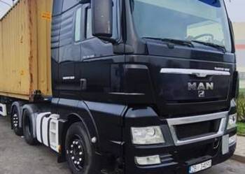 Ciągnik siodłowy Man 540 3-osiowy + naczepa podkontenerowa