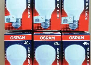 6x OSRAM 40W E27 tradycyjna żarówka MATOWA Bellalux Soft White