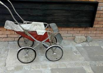 Wózek zabytkowy dla dziecka 0-3 produkcja Legnica lata 60 te