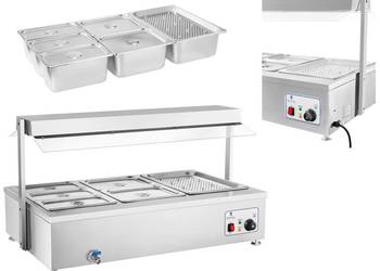 Duży bemar gastronomiczny 1xGN1 / 1 + 2xGN1 / 2 + 3xGN1 / 3