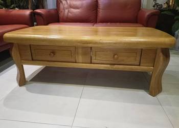 Piękna ława dębowa