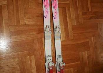 Narty Sunny i wiązania Tyrolia 403. Długość 140 cm