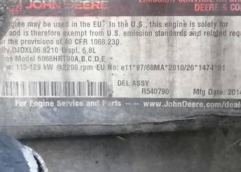 Blok silnika John Deere 6068HRT90, Class Arion, Axion