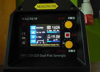 Migomat,Spawarka Magnum MIG 223 LCD Dual Puls Synergia Półautomat