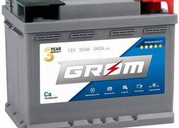 Akumulator 55Ah 540A GROM Premium  EN DTR