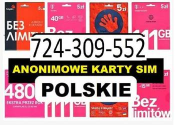 KARTA SIM ANONIMOWE porejestracji pre-paid działają LTE 5G GSM Katowice