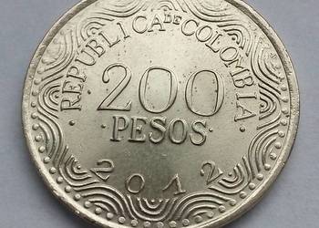 KOLUMBIA 200 PESOS 2012 r (PAPUGA) ŁADNA