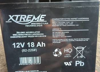 Akumulator żelowy xtreme 12 V 18 Ah