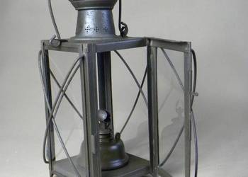Niemiecka stara gospodarcza lampa latarnia naftowa 1900-1915