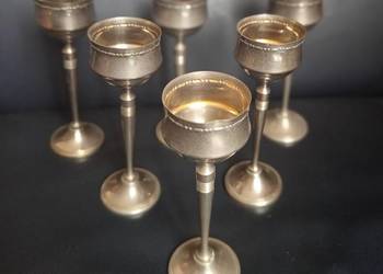 Kieliszki platerowane kpl 6 sztuk