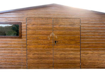 Schowek - Domek ogrodowy 5x2,5m  Brama Okno Rynny Dach NB384