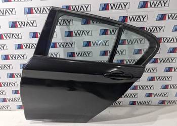 BMW F20 DRZWI LEWE LEWY TYŁ ORYGINAŁ 475 BLACK SAPPHIRE